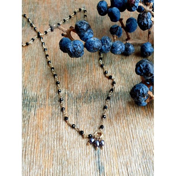 Hanka IN apyrankė-kaklo papuošalas su špinele ir perlu